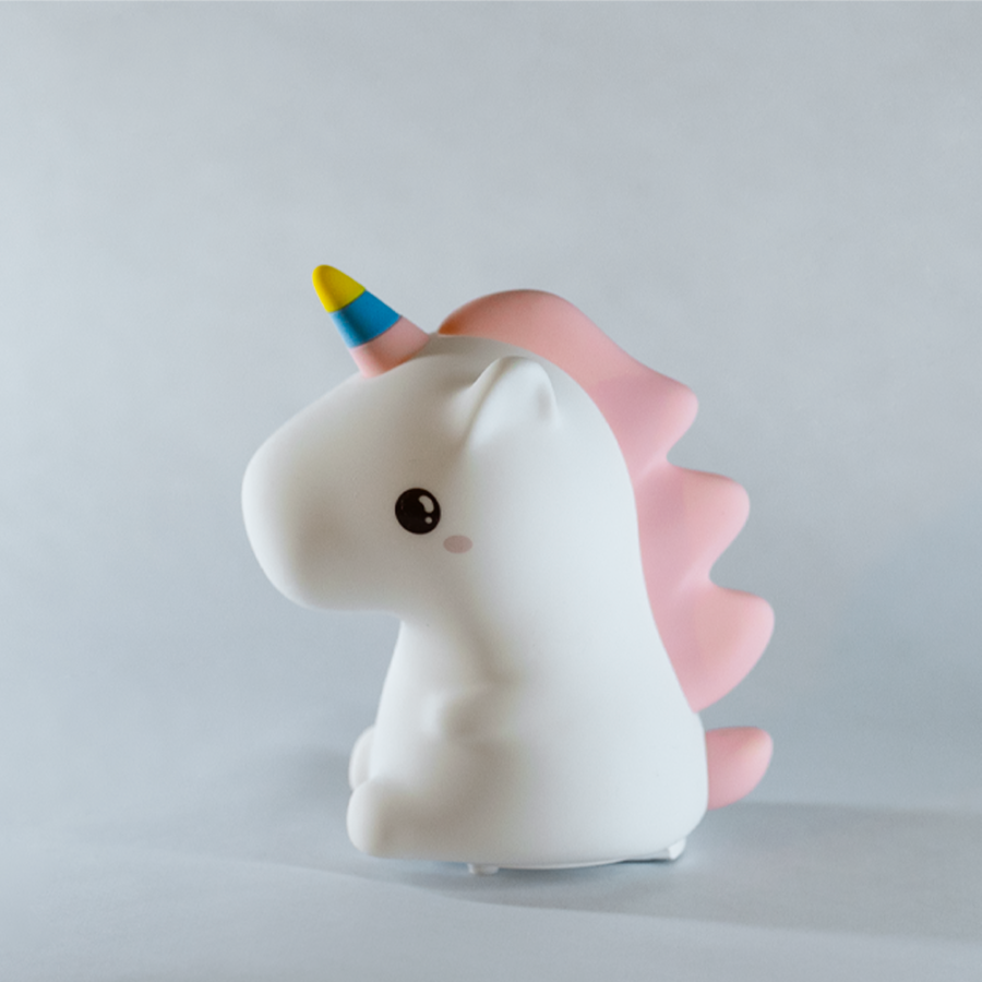 Lámpara unicornio de silicón